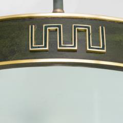  B hlmarks AB Bohlmarks SWEDISH MODERN PATINATED BRASS PENDANT WITH MEANDER DETAILS 1930S - 2741811