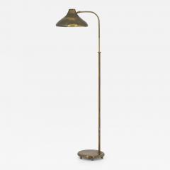  B hlmarks AB Bohlmarks Swedish Modern Floor Lamp in Brass by B hlmarks 1940s - 3104088