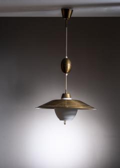  B hlmarks Bohlmarks height adjustable brass and glass pendant lamp - 1924469