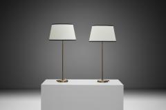  B hlmarks Pair of Model 15436 Table Lamps by Harald Notini for B hlmarks Sweden 1950s - 4242588