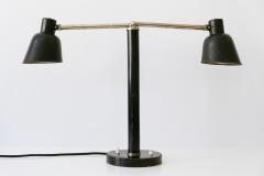  B nte Remmler Rare Two Armed Bauhaus Table Lamp by Christian Dell for B nte Remmler 1930s - 1947981