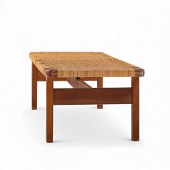  B rge Mogensen Borge Mogensen B rge Mogensen 5272 for Fredericia Danish Teak and Rattan Benches Pair - 4416292