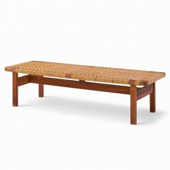  B rge Mogensen Borge Mogensen B rge Mogensen 5272 for Fredericia Danish Teak and Rattan Benches Pair - 4416296