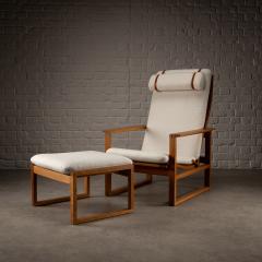  B rge Mogensen Borge Mogensen B rge Mogensen BM2254 Armchair and BM2248 Footstool Denmark 1950s - 3818437