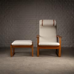  B rge Mogensen Borge Mogensen B rge Mogensen BM2254 Armchair and BM2248 Footstool Denmark 1950s - 3818441