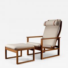  B rge Mogensen Borge Mogensen B rge Mogensen BM2254 Armchair and BM2248 Footstool Denmark 1950s - 3823984