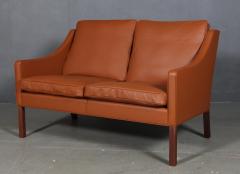  B rge Mogensen Borge Mogensen B rge Mogensen Freestanding two seater sofa model 2208 Newly upholstered - 2328317