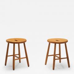  B rge Mogensen Borge Mogensen B rge Mogensen J27 Beech Stools for FDB M bler Denmark 1950s - 3160980