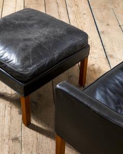  B rge Mogensen Borge Mogensen B rge Mogensen Model 2204 Lounge Chair Leather Wood 1963 - 4647880
