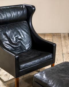  B rge Mogensen Borge Mogensen B rge Mogensen Model 2204 Lounge Chair Leather Wood 1963 - 4647881