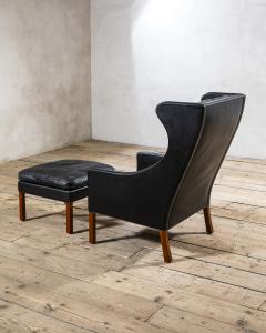  B rge Mogensen Borge Mogensen B rge Mogensen Model 2204 Lounge Chair Leather Wood 1963 - 4647882