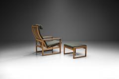  B rge Mogensen Borge Mogensen B rge Mogensen Model 2254 Lounge Chair and 2248 Footstool Denmark 1950s - 2579241