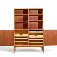  B rge Mogensen Borge Mogensen B rge Mogensen Model A232 Mid Century Danish Oak China Cabinet Credenza Hutch - 4692043