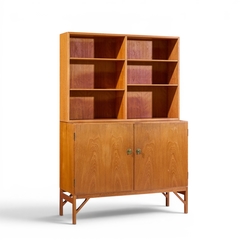  B rge Mogensen Borge Mogensen B rge Mogensen Model A232 Mid Century Danish Oak China Cabinet Credenza Hutch - 4692075