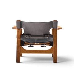  B rge Mogensen Borge Mogensen B rge Mogensen for Fredericia Mid Century Oak and Leather Spanish Chairs Pair - 4719833