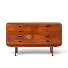  B rge Mogensen Borge Mogensen B rge Mogensen for S borg M belfabrik Mid Century Danish 8 Drawer Lowboy Dresser - 4739587