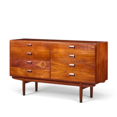  B rge Mogensen Borge Mogensen B rge Mogensen for S borg M belfabrik Mid Century Danish 8 Drawer Lowboy Dresser - 4739588