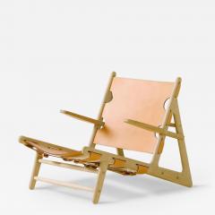  B rge Mogensen Borge Mogensen BORGE MOGENSEN HUNTING CHAIR IN NATURAL LEATHER AND OAK - 3601314