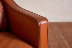  B rge Mogensen Borge Mogensen Borge Mogensen Leather Wingback Armchair - 4607181