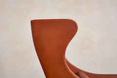 B rge Mogensen Borge Mogensen Borge Mogensen Leather Wingback Armchair - 4607183