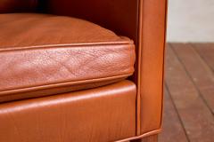  B rge Mogensen Borge Mogensen Borge Mogensen Leather Wingback Armchair - 4607187