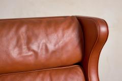  B rge Mogensen Borge Mogensen Borge Mogensen Leather Wingback Armchair - 4607213