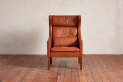  B rge Mogensen Borge Mogensen Borge Mogensen Leather Wingback Armchair - 4607268