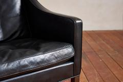  B rge Mogensen Borge Mogensen Borge Mogensen Leather Wingback Armchair with Ottoman - 4060192