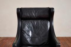  B rge Mogensen Borge Mogensen Borge Mogensen Leather Wingback Armchair with Ottoman - 4060264