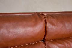 B rge Mogensen Borge Mogensen Borge Mogensen Leather Wingback Settee - 4612156