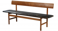  B rge Mogensen Borge Mogensen Borge Mogensen Model 3171 Teak Leather Bench - 2780142