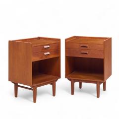  B rge Mogensen Borge Mogensen Borge Mogensen for Povl Dinesen Mid Century Danish Teak Nightstands Pair - 4252723