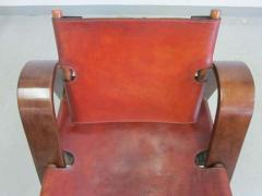  B rge Mogensen Borge Mogensen Danish Mid Century Modern Leather Strap Chair Attributed to Borge Mogensen - 1876840