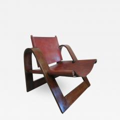  B rge Mogensen Borge Mogensen Danish Mid Century Modern Leather Strap Chair Attributed to Borge Mogensen - 1879918