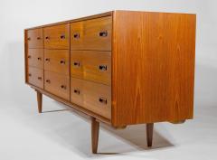  B rge Mogensen Borge Mogensen Danish Modern 9 Drawer Dressers in Teak with Oak Interiors 1960s Pair - 2483638