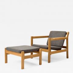  B rge Mogensen Borge Mogensen Model 227 Armchair 228 Footstool by B rge Mogensen Denmark 1960s - 2274273