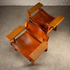  B rge Mogensen Borge Mogensen Pair of BM2226 Spanish Chairs B rge Mogensen Denmark 1960s - 3842554