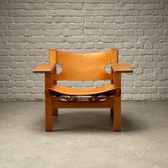  B rge Mogensen Borge Mogensen Pair of BM2226 Spanish Chairs B rge Mogensen Denmark 1960s - 3927418