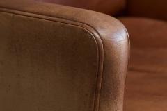  B rge Mogensen Borge Mogensen Scandinavian Lounge Chair in Patinated Cognac Leather 1970s - 4582258