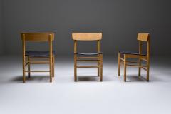  B rge Mogensen Borge Mogensen Scandinavian design B rge Mogensen Modern Dining Chairs in Oak 1960s - 2389606