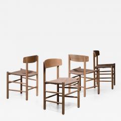  B rge Mogensen Borge Mogensen Set of 4 Borge Mogensen J39 Dining Chairs Denmark - 2388516