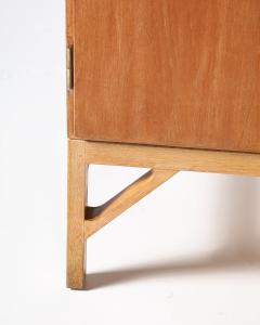  B rge Mogensen Borge Mogensen Teak Oak and Brass Cabinet by Borge Mogensen Denmark c 1960 - 4209895