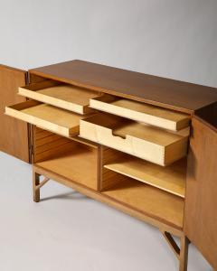  B rge Mogensen Borge Mogensen Teak Oak and Brass Cabinet by Borge Mogensen Denmark c 1960 - 4209896