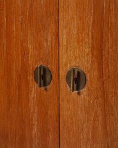  B rge Mogensen Borge Mogensen Teak Oak and Brass Cabinet by Borge Mogensen Denmark c 1960 - 4209898