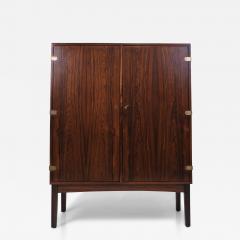  B rge Mogensen Borge Mogensen c 1956 Rare Handcrafted Brazilian Rosewood Bar Cabinet by Borge Mogensen - 3987319