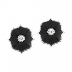  BAYCO BAYCO CERAMIC MINI LOTUS DIAMOND EARRINGS - 3349647