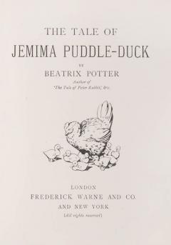  BEATRIX POTTER The Tale of Jemima Puddle Duck by BEATRIX POTTER - 2941488