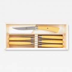  BERTI PLENUM STEAK KNIFE SET IN BOXWOOD - 3076561