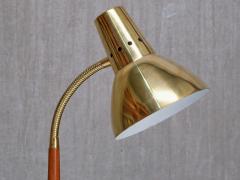  BOR NS BOR S Bor ns Adjustable Desk Table Lamp in Brass and Teak Model B8554 Sweden 1960s - 4731549