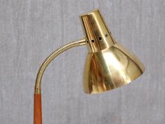  BOR NS BOR S Bor ns Adjustable Desk Table Lamp in Brass and Teak Model B8554 Sweden 1960s - 4731554